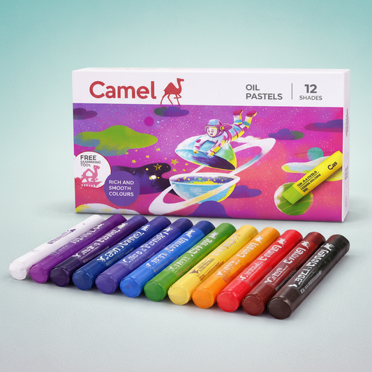 Camel 12 Shade Oil Pastels by Gifthubmart