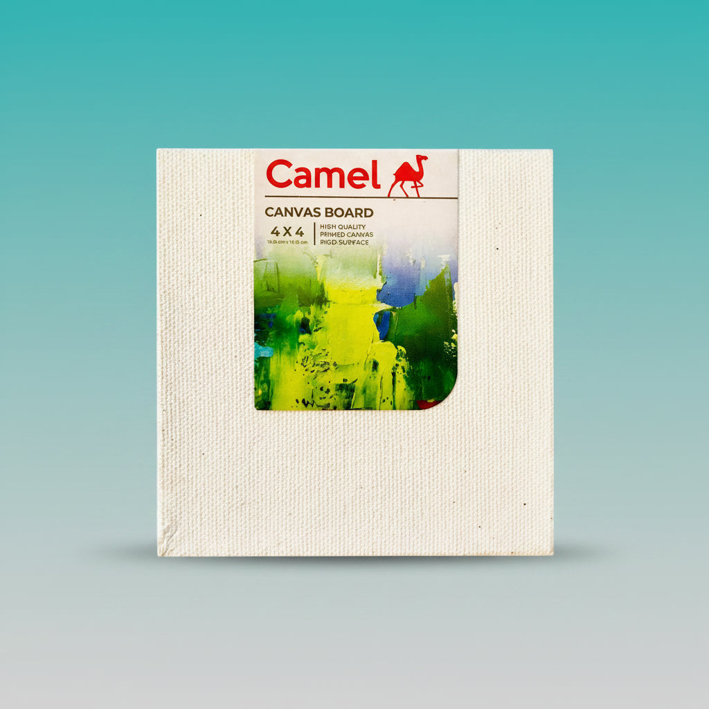 Camel 4"x4" Square Canvas Board by Gifthubmart