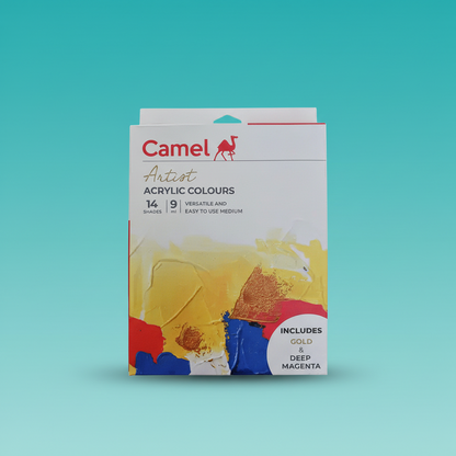 Camel Artist Acrylic Colour 14 Shades by Gift Hub Mart