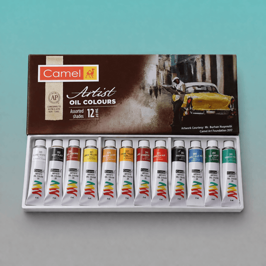 Camel Artist Oil Colours Tube (Set of 12 Shades x 9 ml) by Gifthubmart