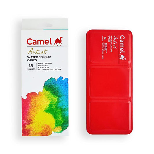 Camel Artists' Water Colour Cakes 18 Shades by Gifthubmart