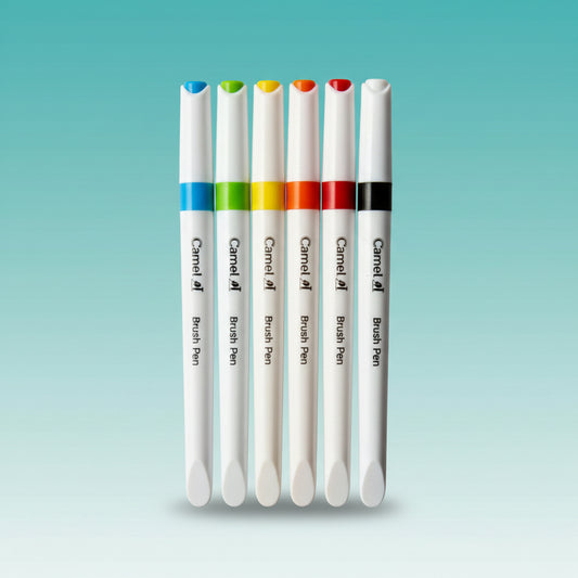 Camel Brush Pen 6 Shades by Gifthubmart