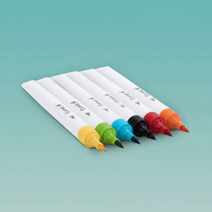 Camel Brush Pen 6 Shades by Gifthubmart
