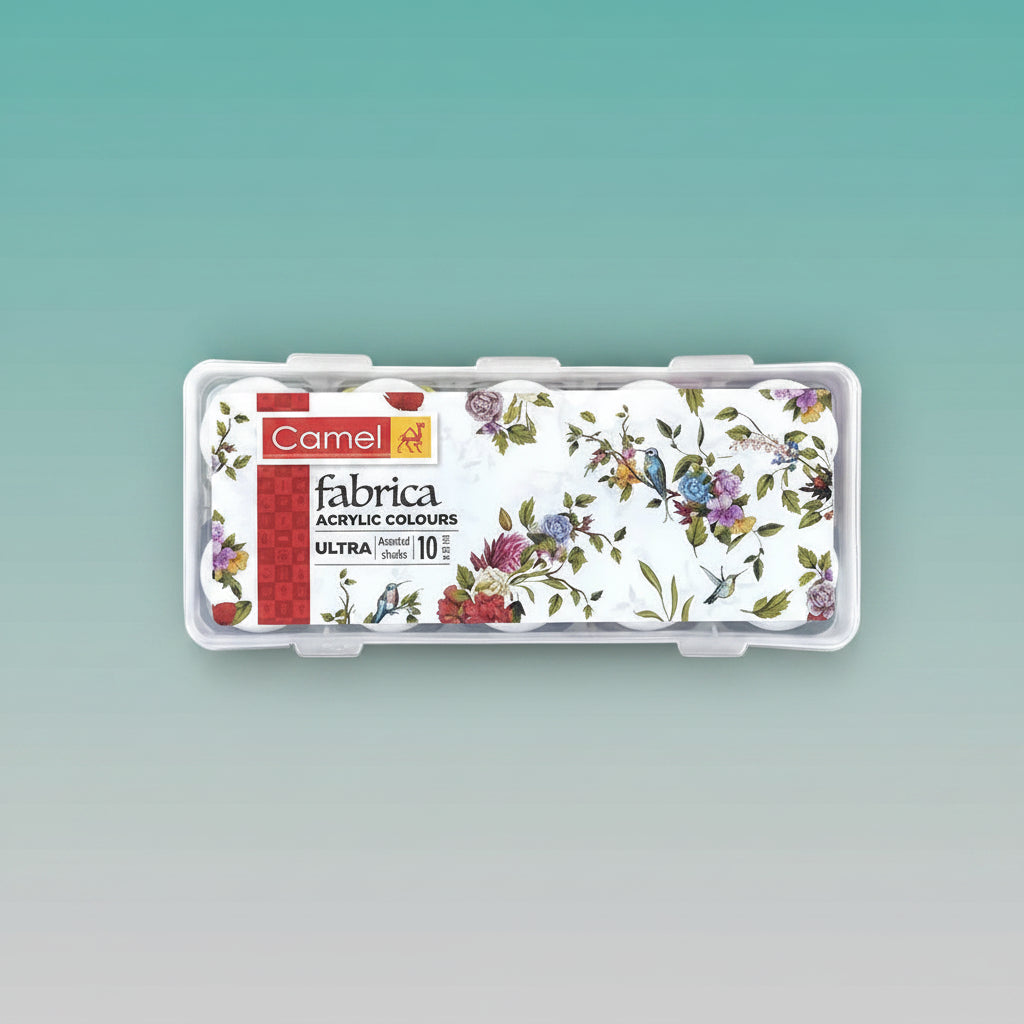 Camel Fabrica Acrylic Colours Ultra 10 Shades Box by Gifthubmart