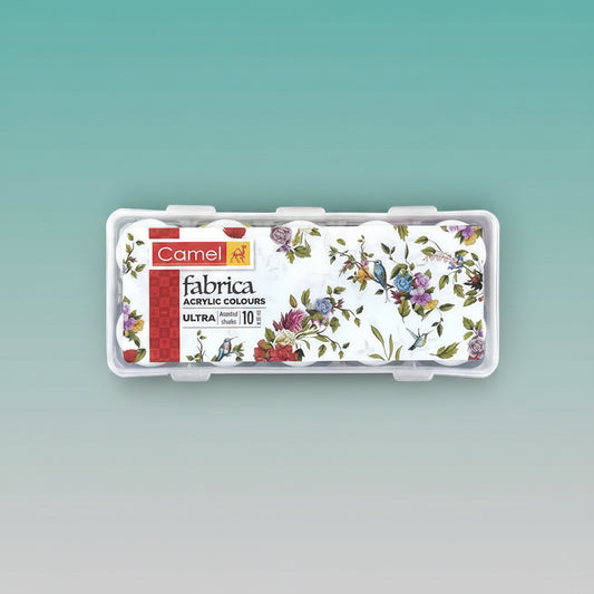 Camel Fabrica Acrylic Colours Ultra 10 Shades Box by Gifthubmart