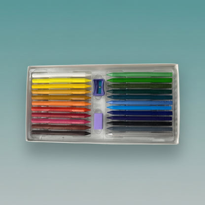 Camel Plastic Crayons 24 Shades by Gift Hub Mart
