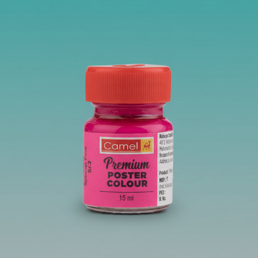 Camel Poster Colour S Pink 406 15 ml by Gifthubmart