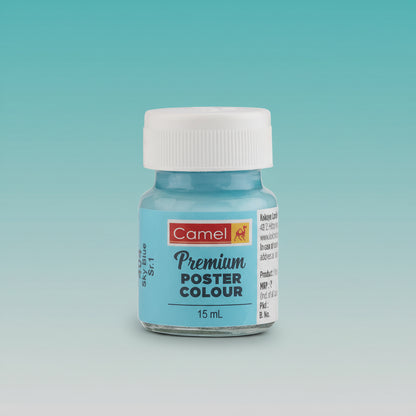 Camel Poster Colour Sky Blue 404 15 ml by Gifthubmart