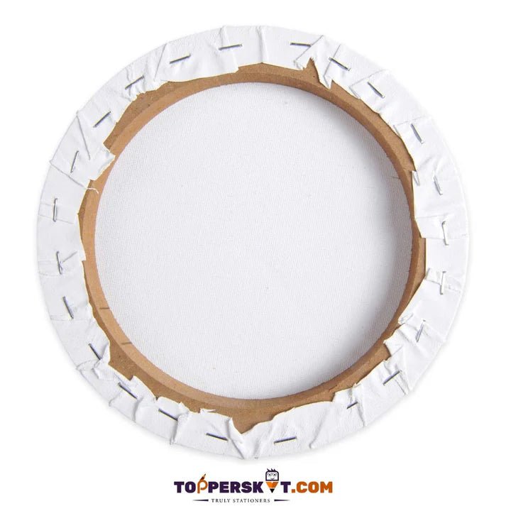 Camel Stretched Round Canvas 8” by Gifthubmart