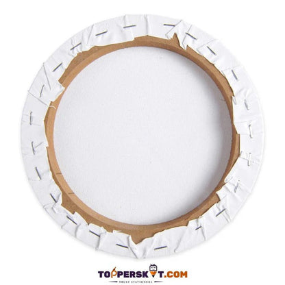 Camel Stretched Round Canvas 8” by Gifthubmart