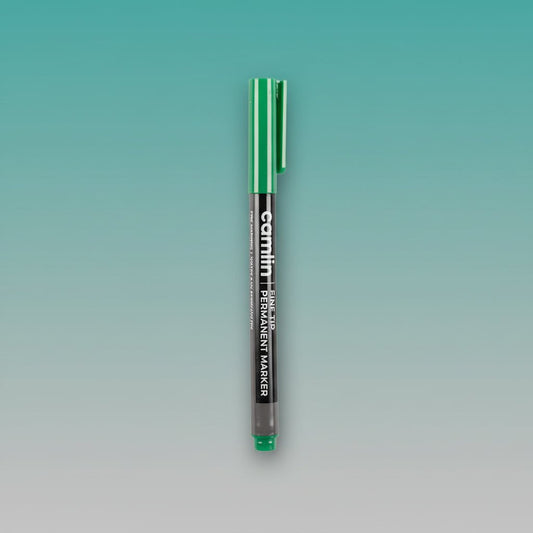 Camlin Fine Tip Permanent Marker Green by Gifthubmart