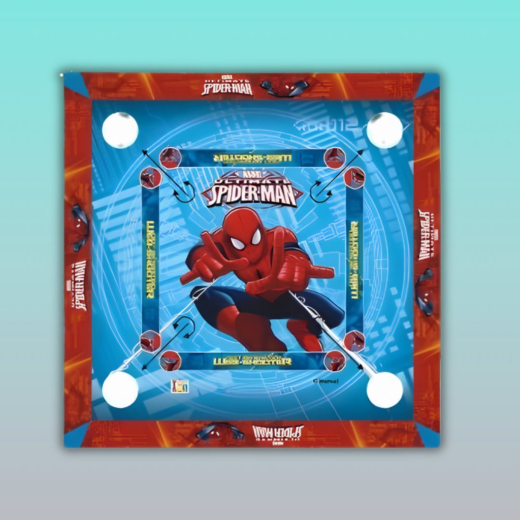 Gifthubmart Carrom Board 4in1 26x26 Spider-Man Theme – board game