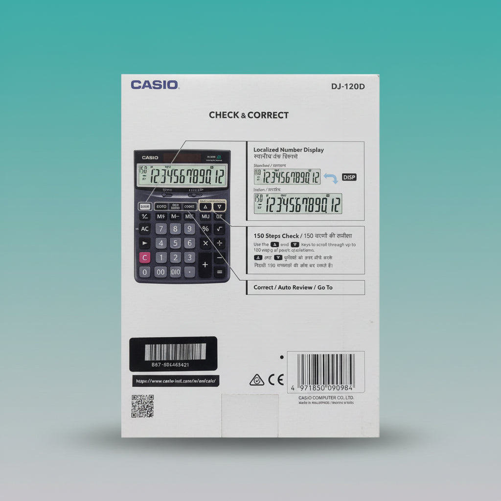 Casio Calculator DJ120D Check & Correct by Gifthubmart