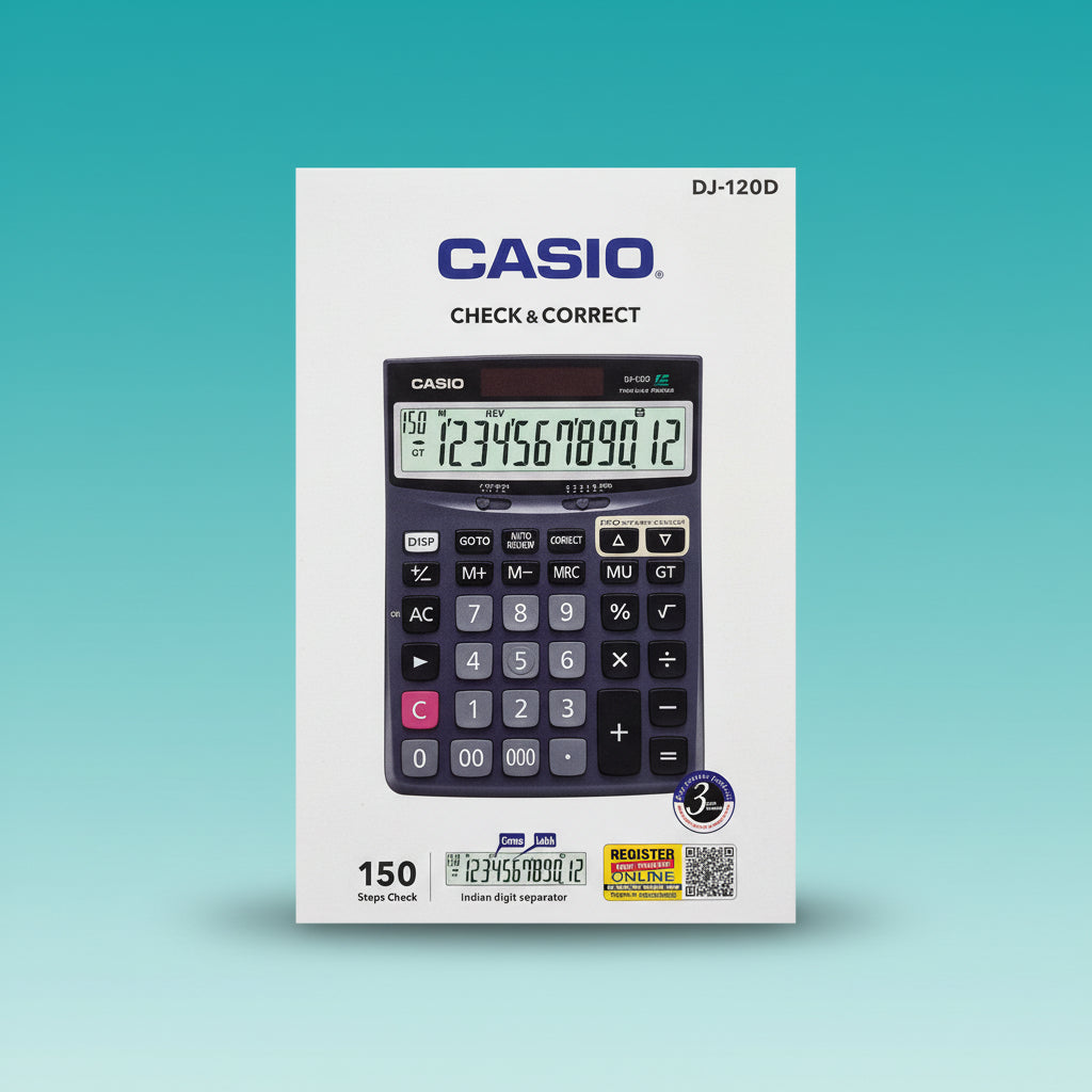 Casio Calculator DJ120D Check & Correct by Gifthubmart