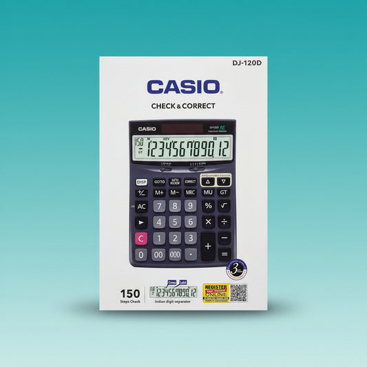 Casio Calculator DJ120D Check & Correct by Gifthubmart
