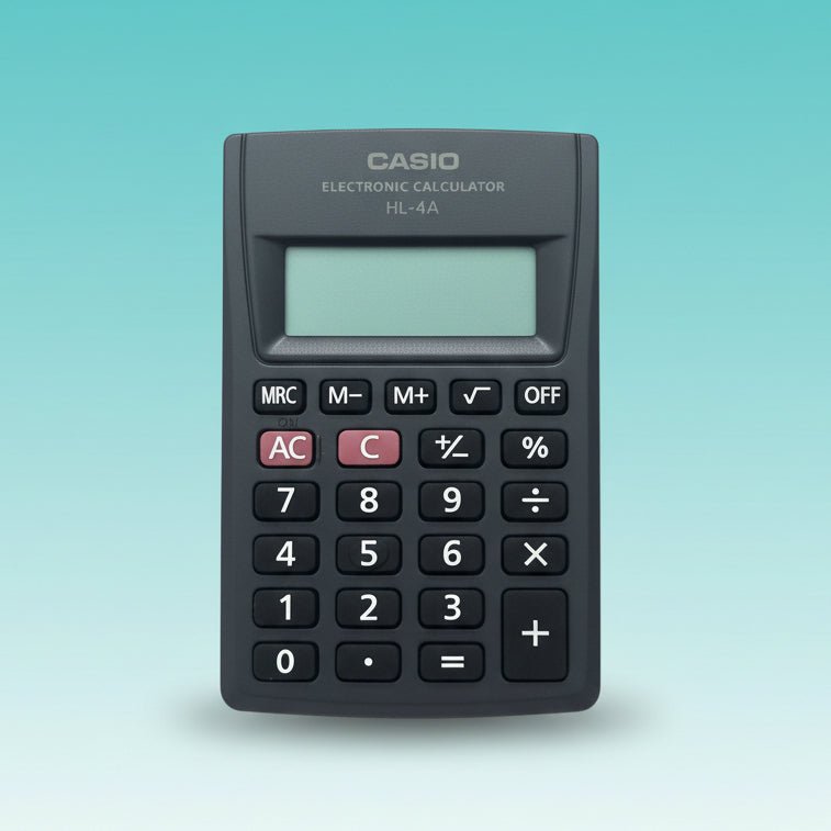 Casio Calculator Mini HL4A by Gifthubmart
