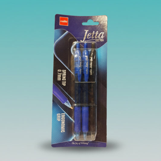 Cello Jetta Gel Pen Set of 3 0.7mm by Gifthubmart