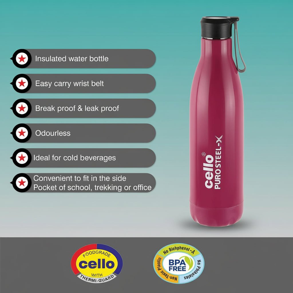 Cello Puro Steel X Neo 900 Bottle by Gifthubmart