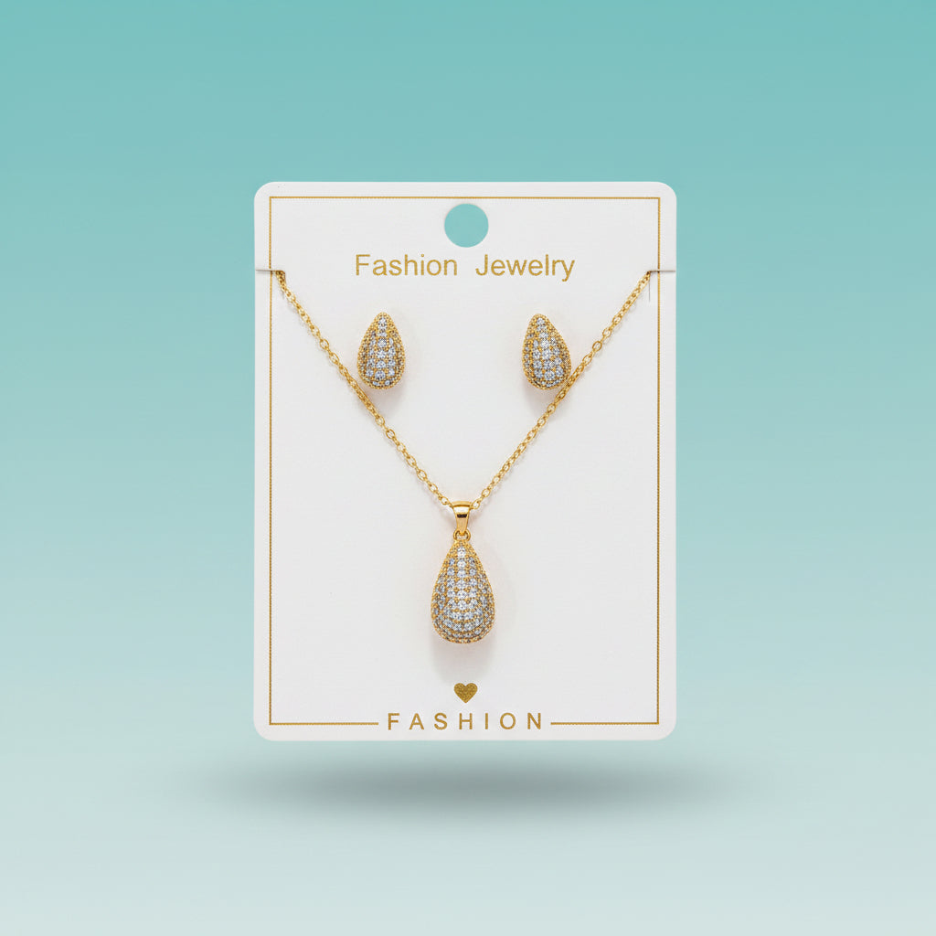 Chain Pendant With Earring by Gift Hub Mart