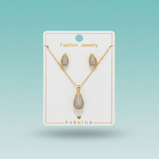 Chain Pendant With Earring by Gift Hub Mart