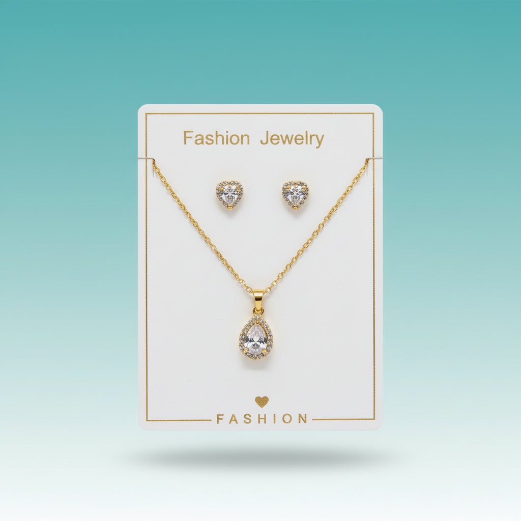 Chain Pendant With Earring by Gift Hub Mart