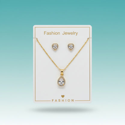 Chain Pendant With Earring by Gift Hub Mart