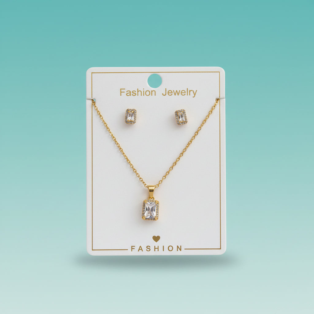 Chain Pendant With Earring by Gift Hub Mart