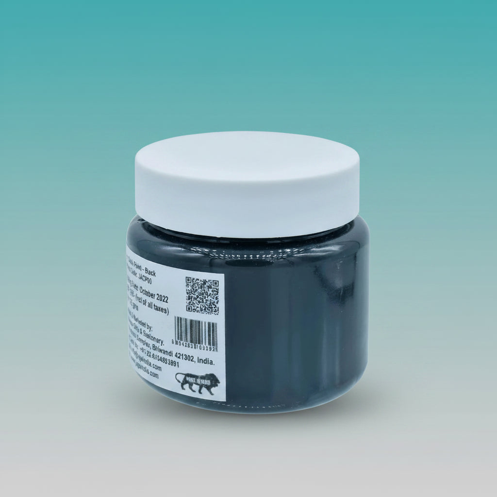 Chalk Paint Black 4.4 Oz 125ML JACP00 by Gifthubmart