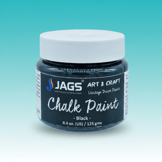 Chalk Paint Black 4.4 Oz 125ML JACP00 by Gifthubmart