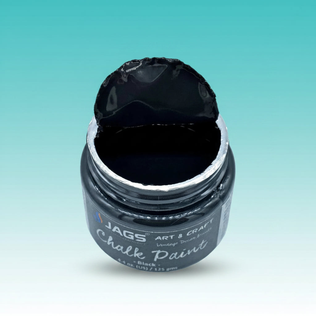 Chalk Paint Black 4.4 Oz 125ML JACP00 by Gifthubmart