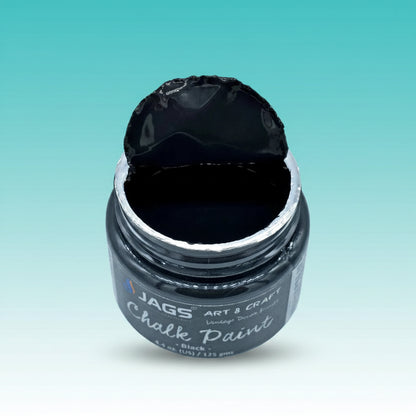 Chalk Paint Black 4.4 Oz 125ML JACP00 by Gifthubmart