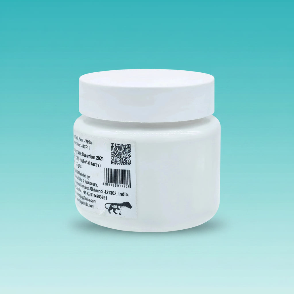 Chalk Paint White 4.4Oz 125ML JACP11 by Gifthubmart