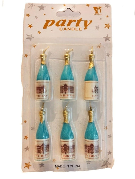 Champagne Birthday Candle by Gifthubmart