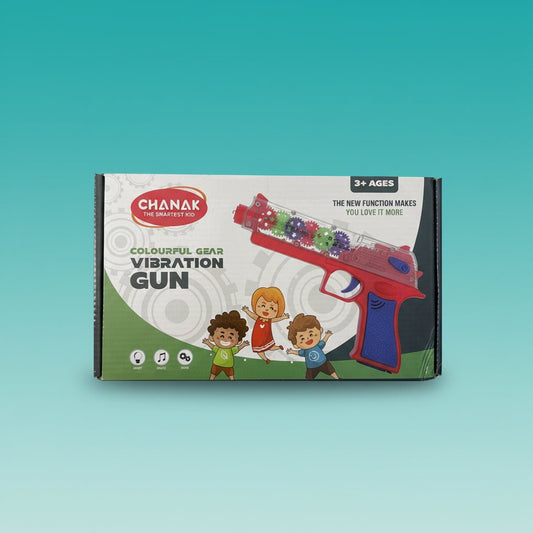 Chanak Colourful Gear Vibration Gun 3+ by Gift Hub Mart