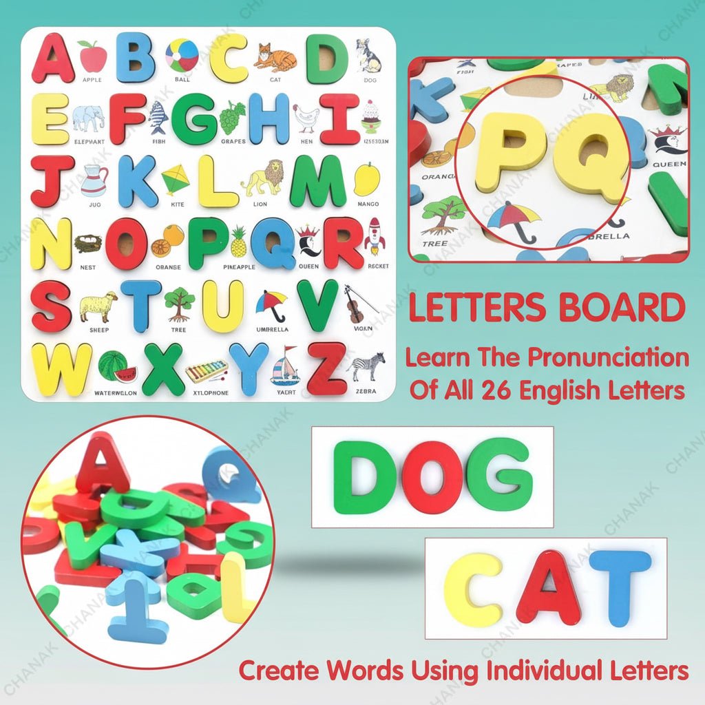 Chanak Wooden Alphabets by Gifthubmart