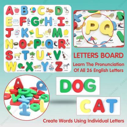 Chanak Wooden Alphabets by Gifthubmart