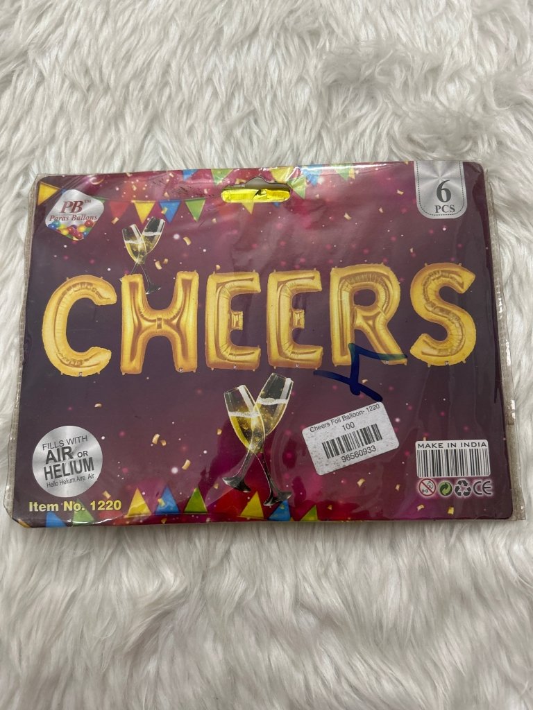 Cheers Foil Balloon 1220 by Gifthubmart