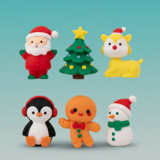 Christmas Eraser Set by Gift Hub Mart