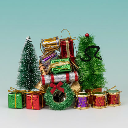 Christmas Ornaments with Mini Christmas Tree by Gift Hub Mart