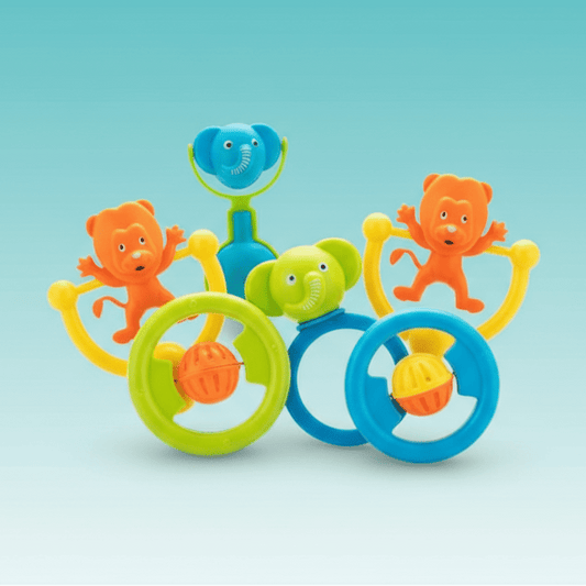 Chubby Cheeks Rattle 4 Pcs by Gifthubmart