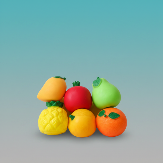 ChuChu Squeeze Toys (Fruits)- IToys 3m+ by Gift Hub Mart