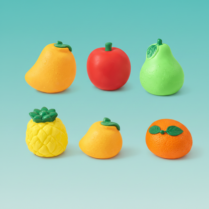 ChuChu Squeeze Toys (Fruits)- IToys 3m+ by Gift Hub Mart