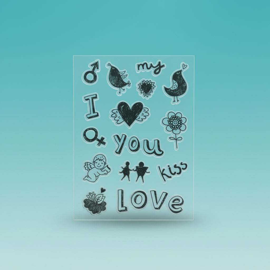 Clear Rubber Stamp IYI by Gift Hub Mart