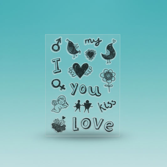 Clear Rubber Stamp IYI by Gift Hub Mart