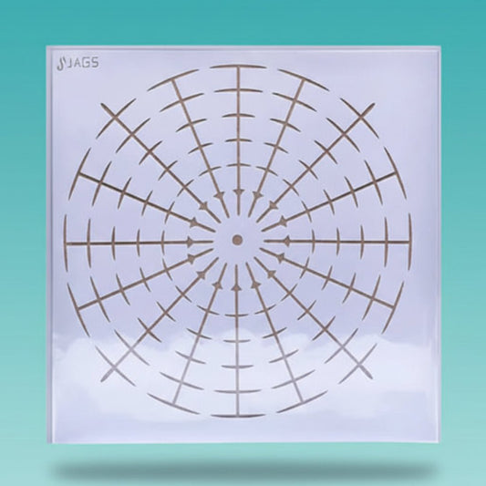 Clock Stencil Number Placement 12 Inch by Gifthubmart
