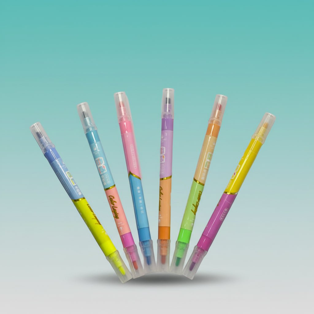 Colour Layering Highlighter 6pc Set by Gift Hub Mart