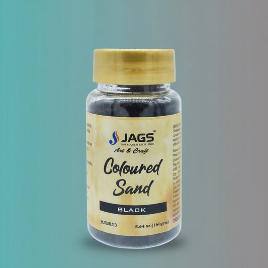 Coloured Sand 160Gms Black No 13 JCSBK13 by Gifthubmart