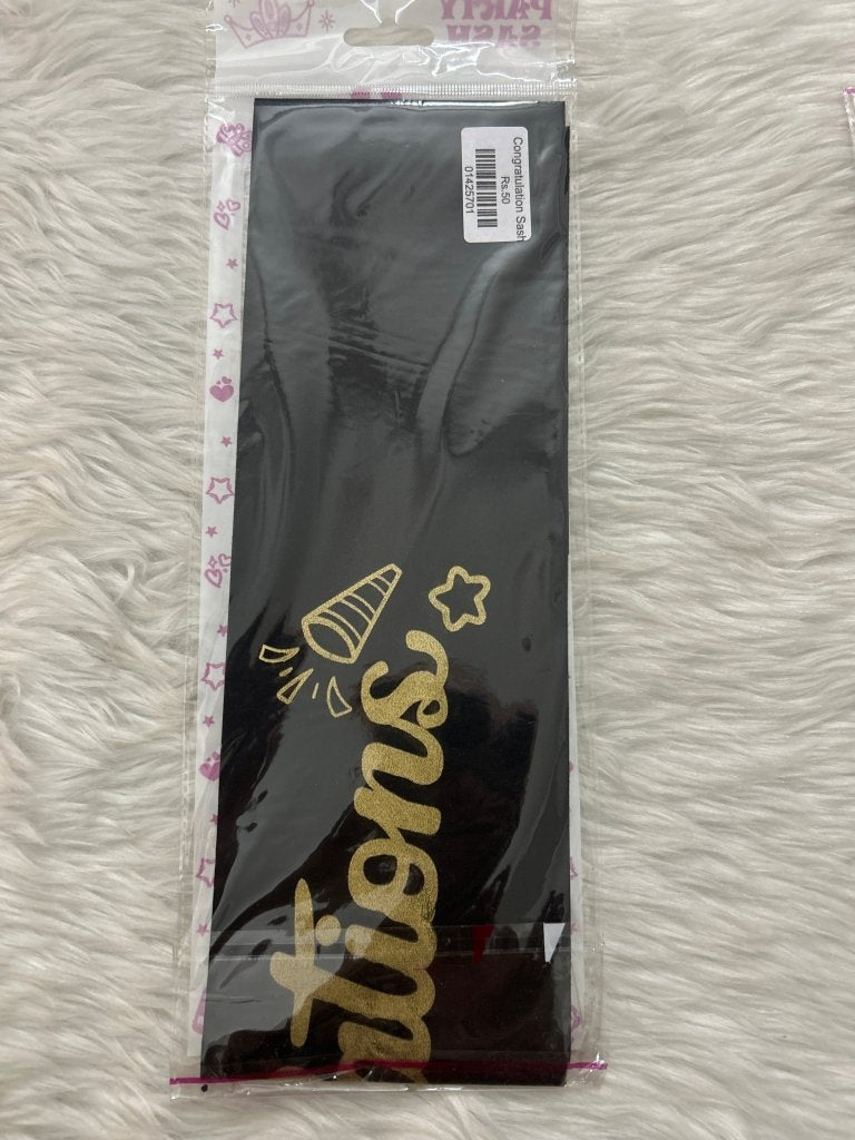 Congratulation Sash by Gift Hub Mart