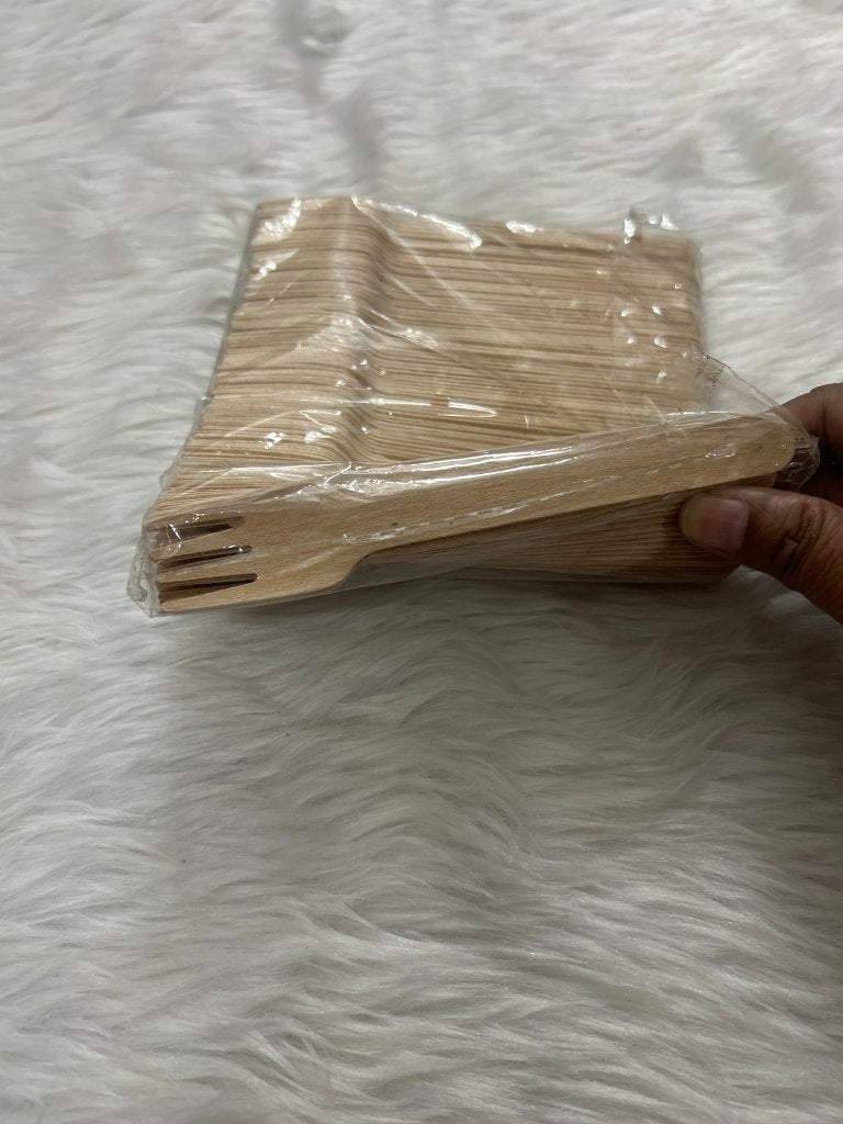 Cornstarch Bio Fork Disposable by Gifthubmart