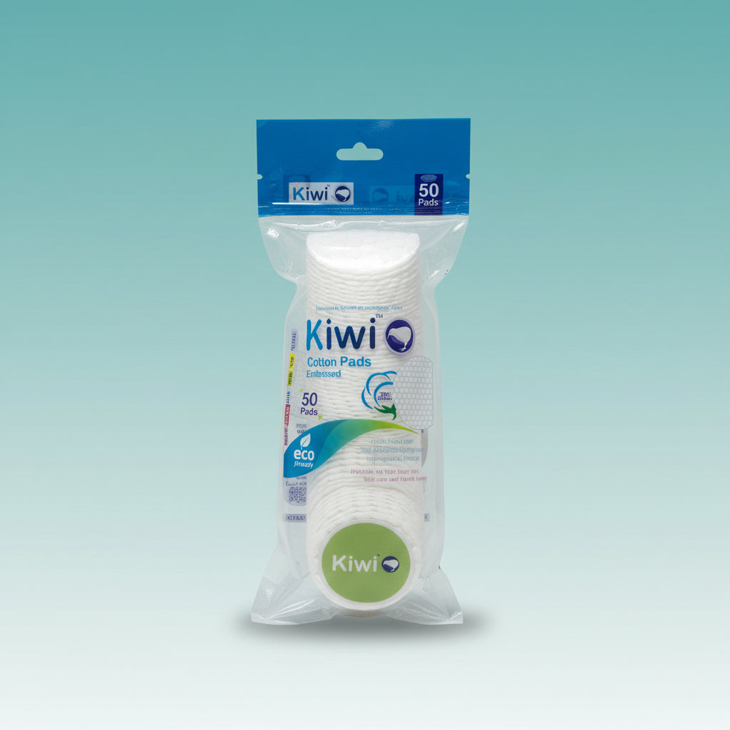 Cotton pads embossed Kiwi by Gift Hub Mart